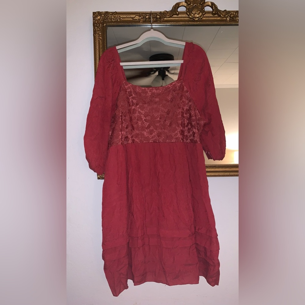 Burnt red dress